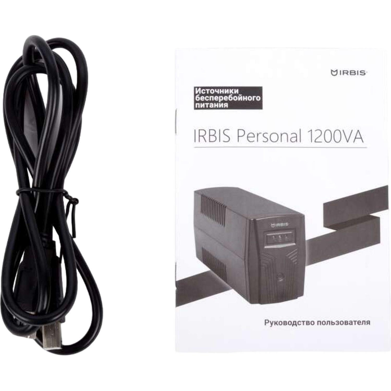 ИБП IRBIS UPS Personal 1200VA/720W, 4xEURO, USB, (ISB1200EC) - фото 4