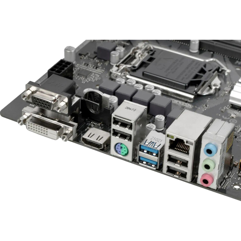 Материнская плата ASRock H470M-HDV, s1200, H470, 2xDDR4, mATX - фото 4