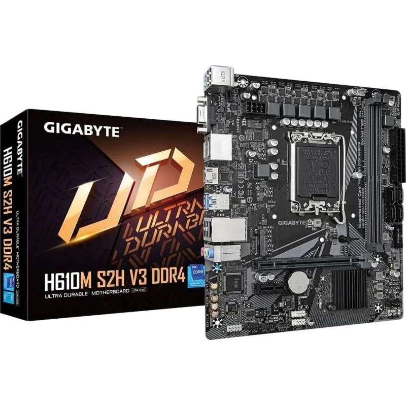 Материнская плата Gigabyte H610M S2H V3 DDR4, 2xDDR4 mATX - фото 4