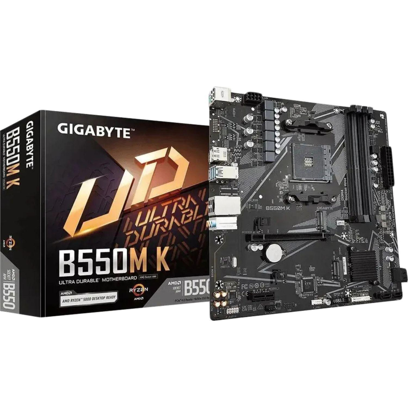 Материнская плата Gigabyte B550M K, sAM4, AMD B550, 4xDDR4 mATX - фото 4