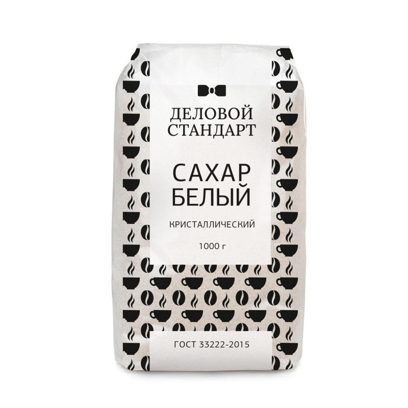 Сахарный песок Деловой Стандарт белый фасованный 1кг - фото 1