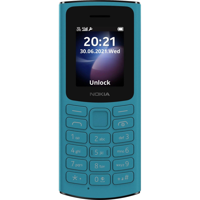 Мобильный телефон NOKIA 105 TA-1557 DS EAC CYAN(1GF019CPG6C02) - фото 1