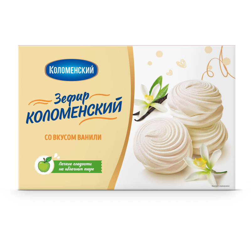 Зефир Коломенский со вкусом ванили, 250г, 1348 - фото 1