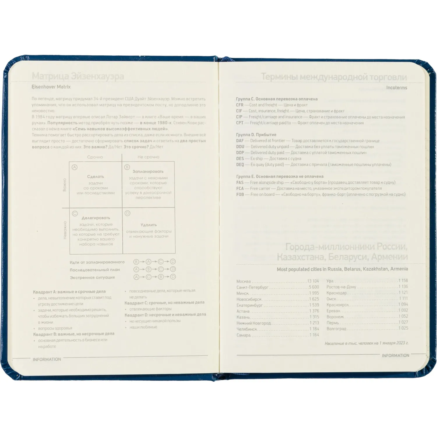 Ежедневник недатированный синий,А6,88x131мм, 200 с.,Br.V.MEGAPOLIS 3-283/01 - фото 11