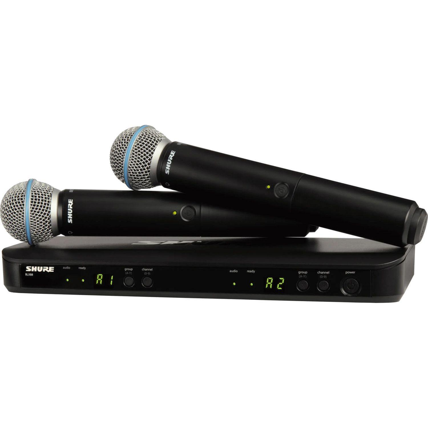 Радиосистема Shure BLX288E/B58-M17,2-х канальн, с двумя ручн передатчиками - фото 1