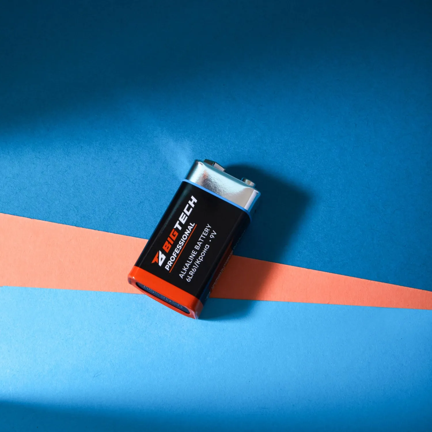 Батарейка BigTech Professional 6LR61/Крона 9V/1604A алкалин. бл/1шт - фото 7