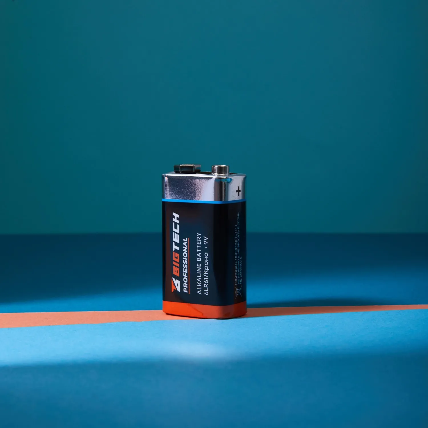 Батарейка BigTech Professional 6LR61/Крона 9V/1604A алкалин. бл/1шт - фото 8