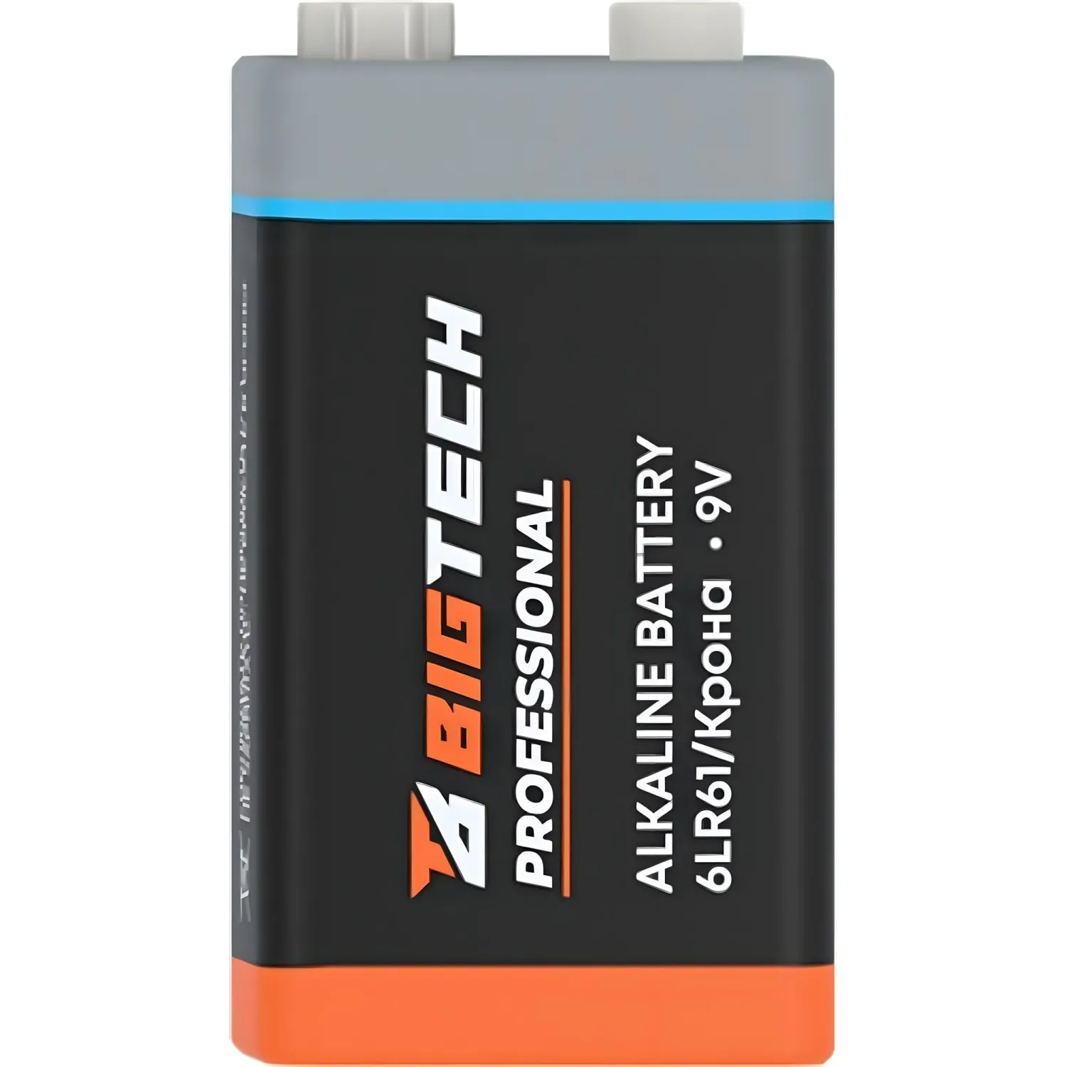 Батарейка BigTech Professional 6LR61/Крона 9V/1604A алкалин. бл/1шт - фото 9