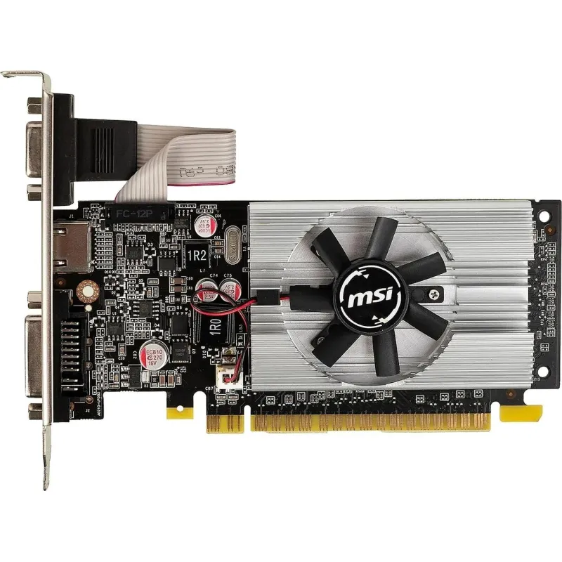 Видеокарта MSI G210 1GB GDDR3 64bit VGA DVI HDMI (N210-1GD3/LP) - фото 1