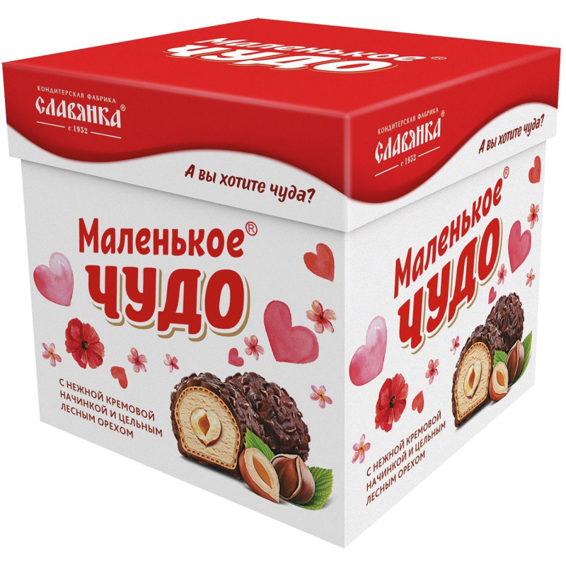 Конфеты Славянка Маленькое чудо вафельные /лазированные/сливочное, 148г - фото 1