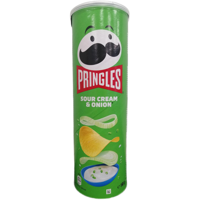 Чипсы Pringles картофельные сметана и лук, 165г - фото 1
