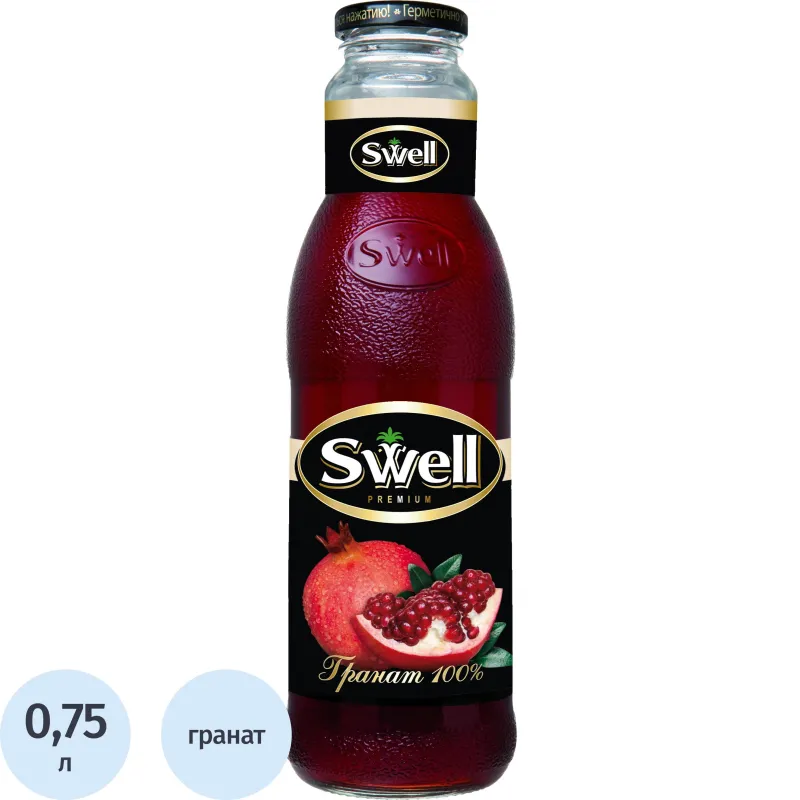 Сок Swell Гранат, стекло 0,75л - фото 1