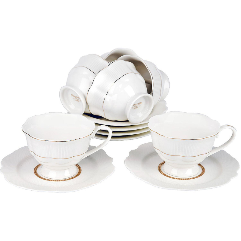 Набор чайный 12пр. White chic (6 персон) v=190мл (подарочная уп), 0970019 - фото 1