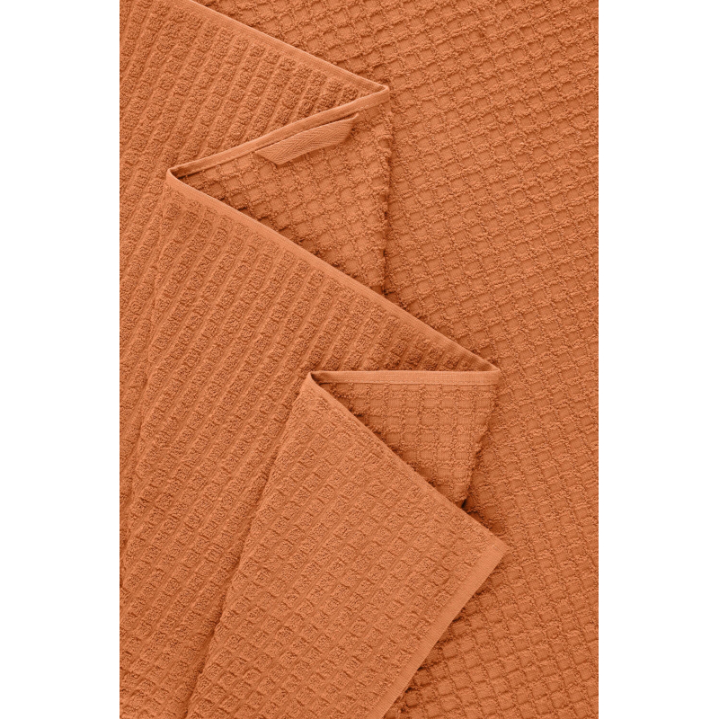 Полотенце TAC махровое DARBY 50х90 450 г/м2  TERRACOTA, терракотовый - фото 3