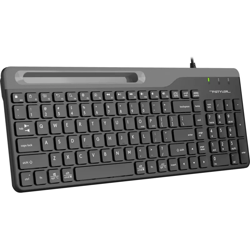 Клавиатура A4Tech Fstyler FK25 черный USB slim - фото 3