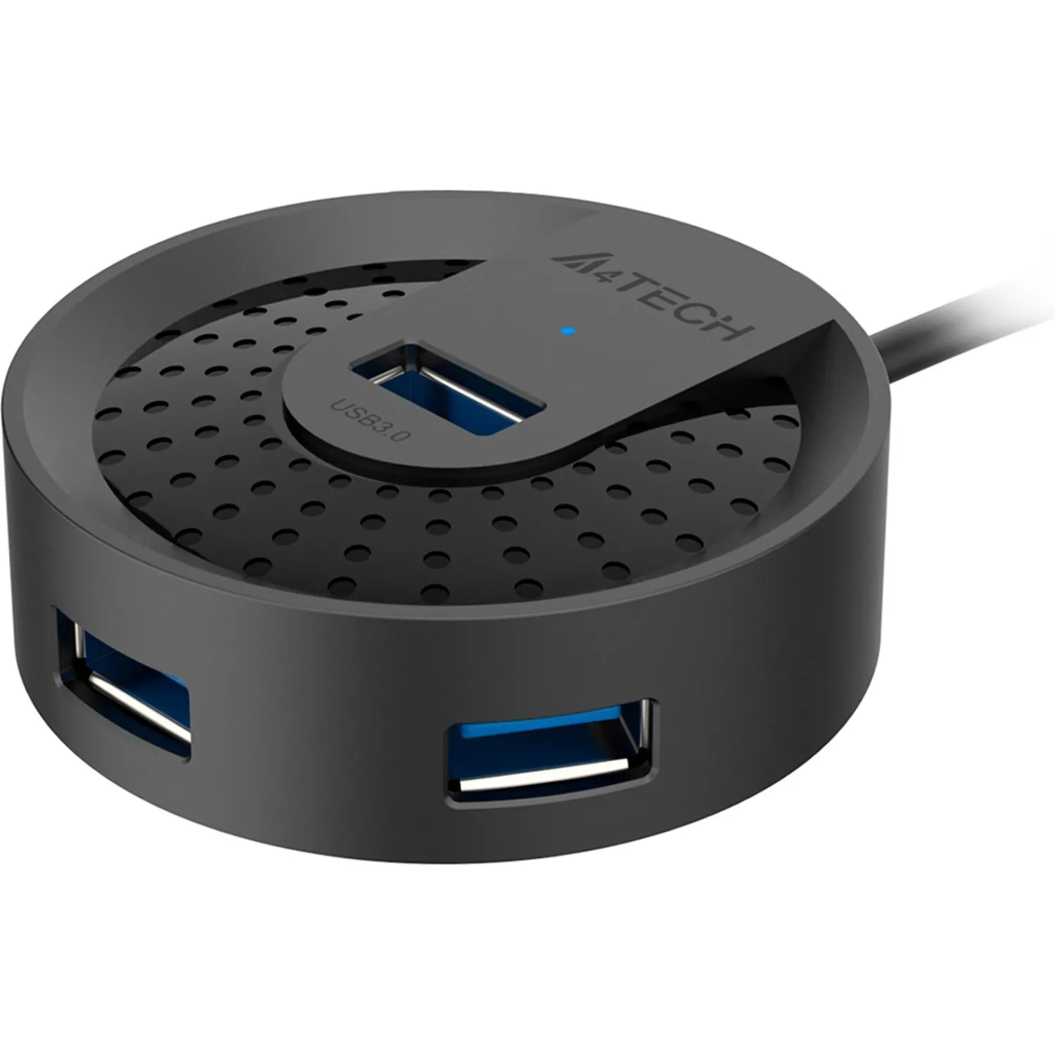 Разветвитель USB 3.0 A4Tech HUB-30C 4порт. черный - фото 1