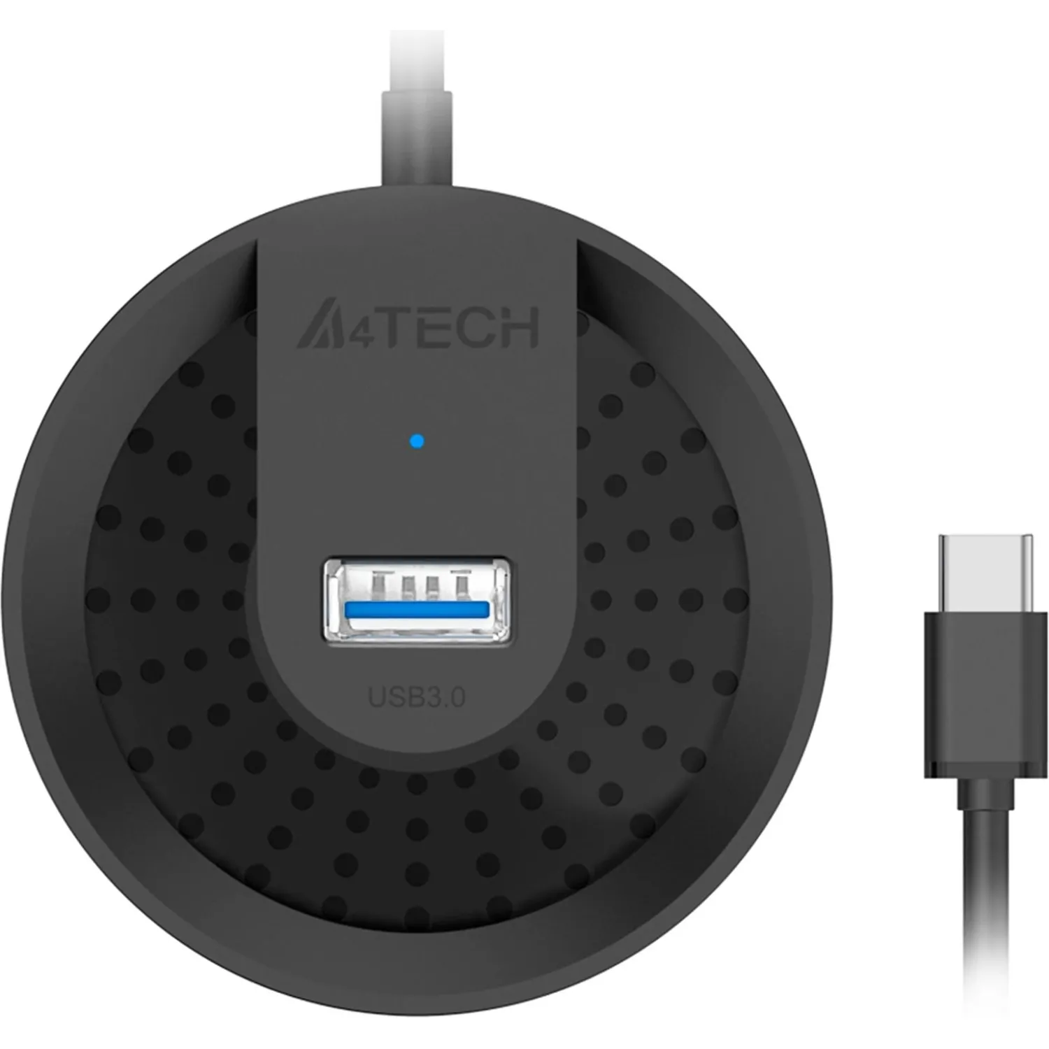 Разветвитель USB 3.0 A4Tech HUB-30C 4порт. черный - фото 4