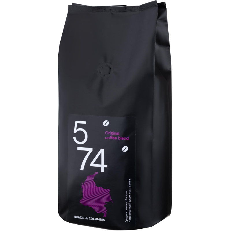 Кофе жареный в зернах5/74Brazil&amp;ColumbiaOriginalcoffeeblend,100%Арабика,1кг - фото 1