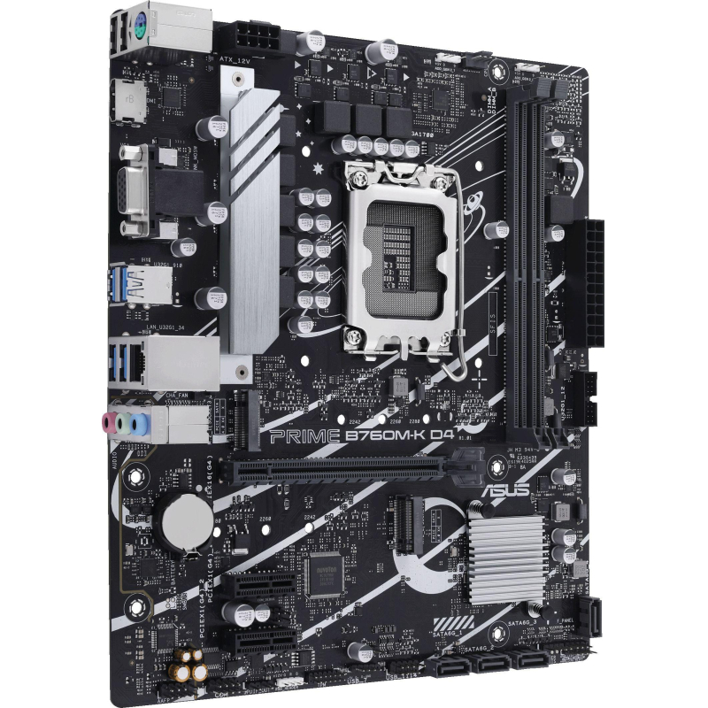Материнская плата ASUS PRIME B760M-K D4,LGA1700,2xDDR4 - фото 2