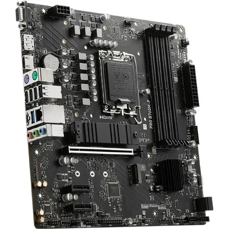 Материнская плата MSI PRO B760M-P DDR5 Socket1700,4xDDR5,PCI-Ex16, 4SATA3 - фото 3