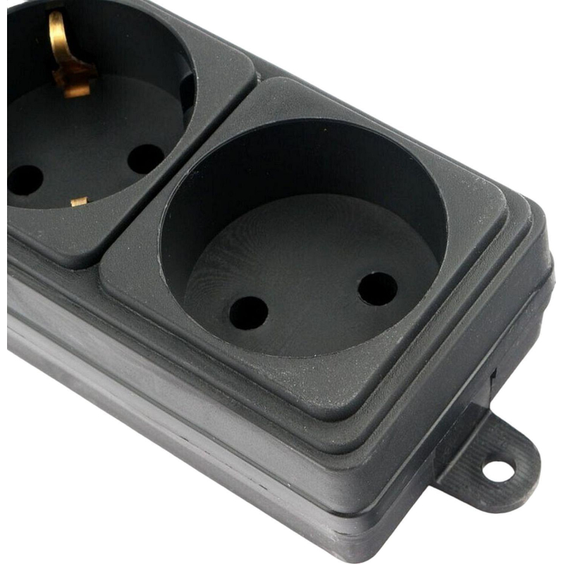 Сетевой фильтр Power Cube 6р/1,9м, 16А/3.5кВт,3x1,0, черн(SPG6-B1,9M) - фото 4