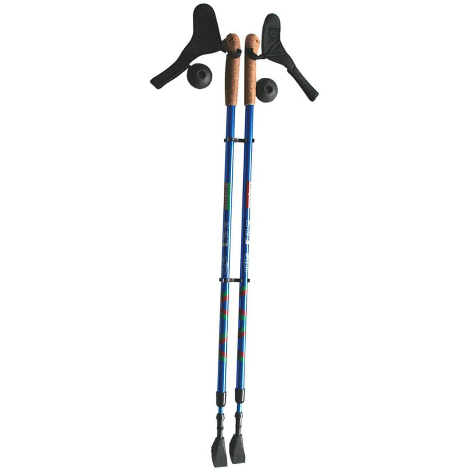 Палки для скандинавской ходьбы Ergo Nordic, E-0673  110-140 см, син-сер - фото 1