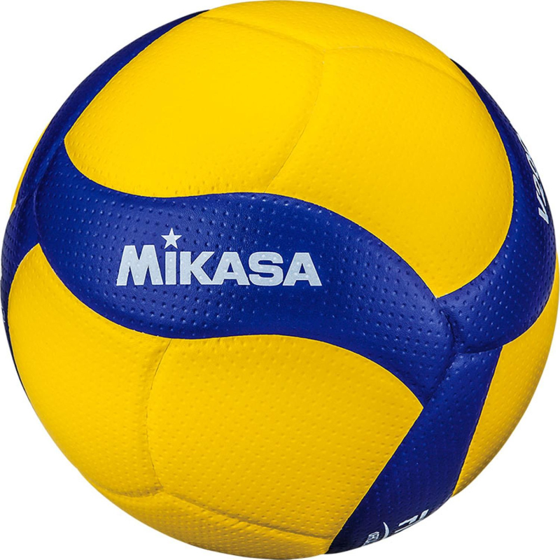 Мяч волейб. проф. MIKASA V200W, р. 5, оф. мяч FIVB  желто-синий - фото 3