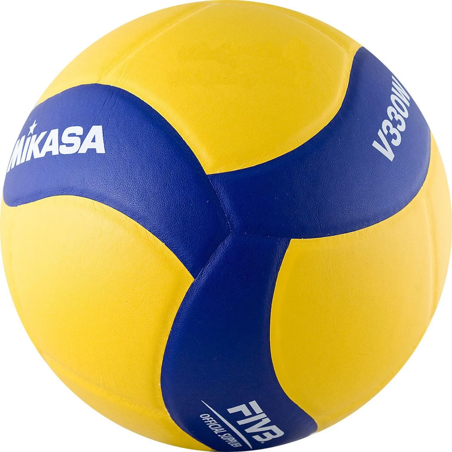 Мяч волейб. игровой. MIKASA V330W, р.5,FIVB желто-синий - фото 4