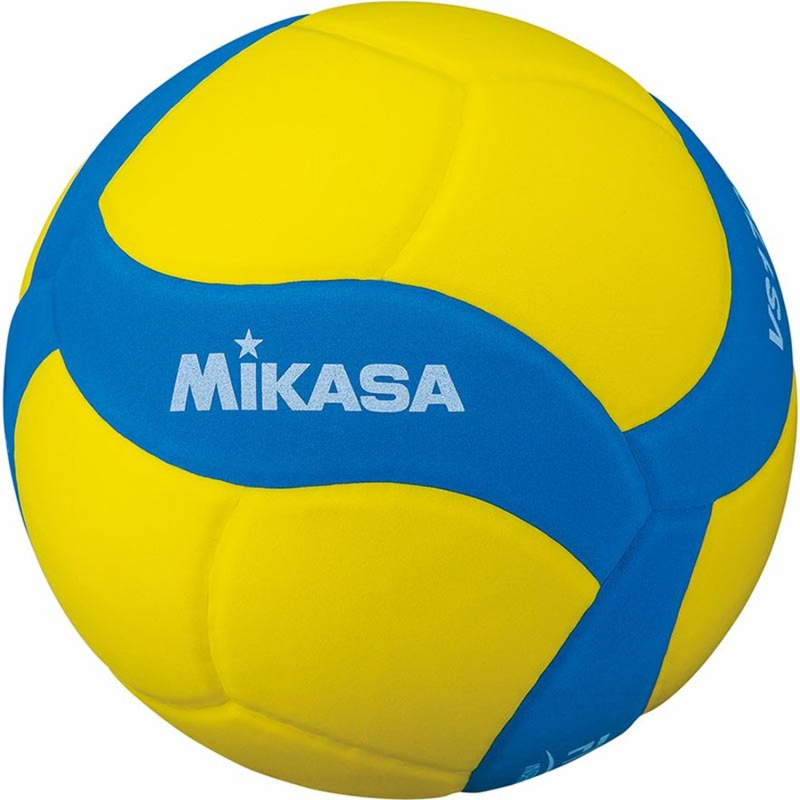 Мяч волейб. трен. MIKASA VS170W-Y-BL, р. 5 облегченный FIVB желто-синий - фото 1
