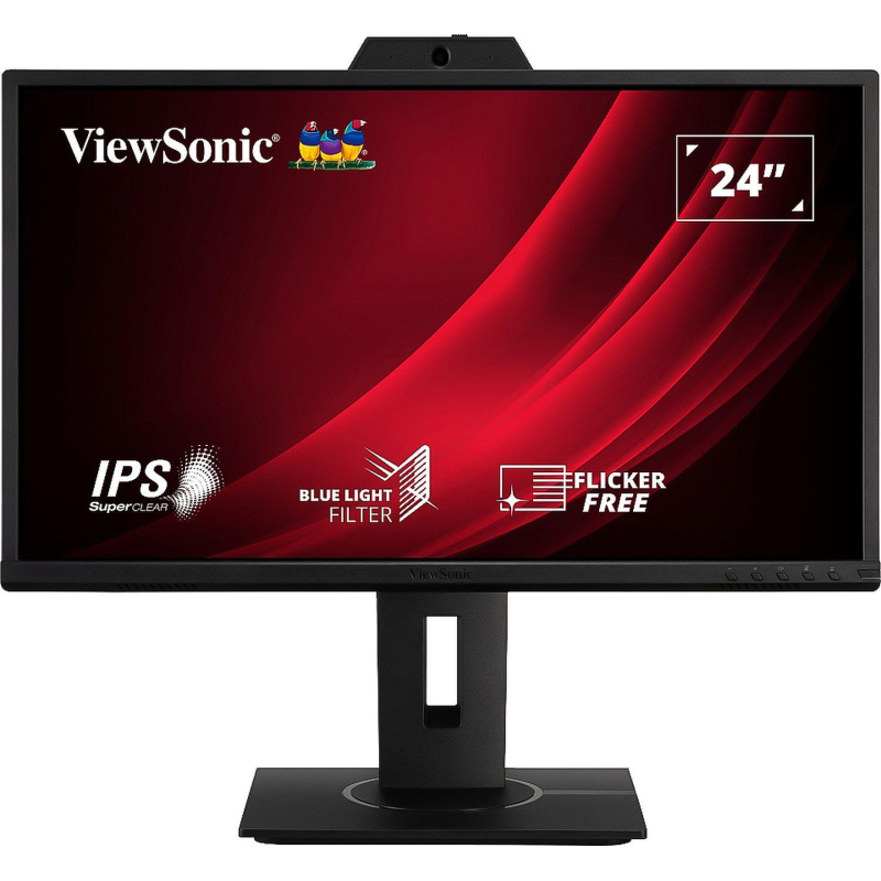 Монитор ViewSonic (VG2440V)24/FHD/IPS/60Hz/250cd/5ms/HDMI/DP/Webcam - фото 1