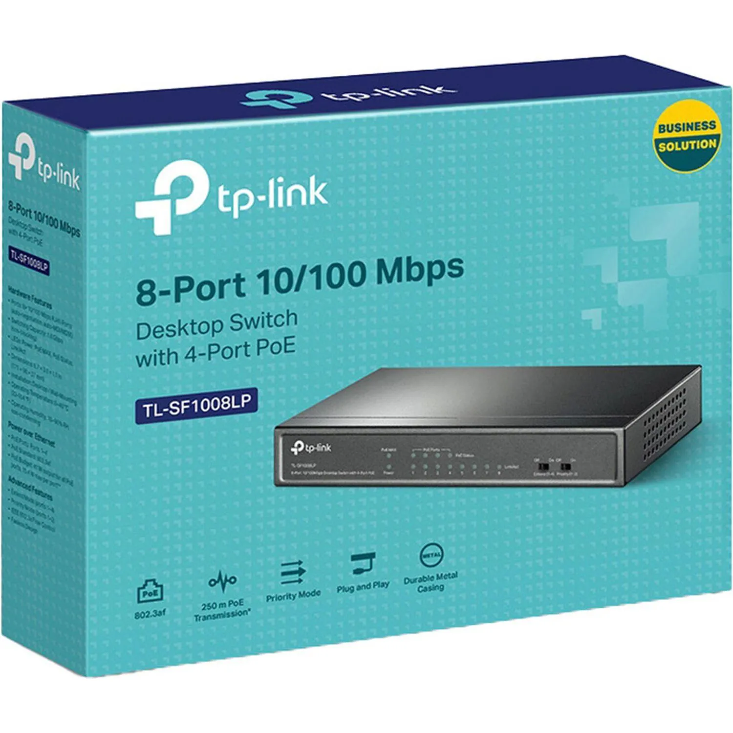 Коммутатор TP-LINK TL-SF1008LP PoE - фото 3