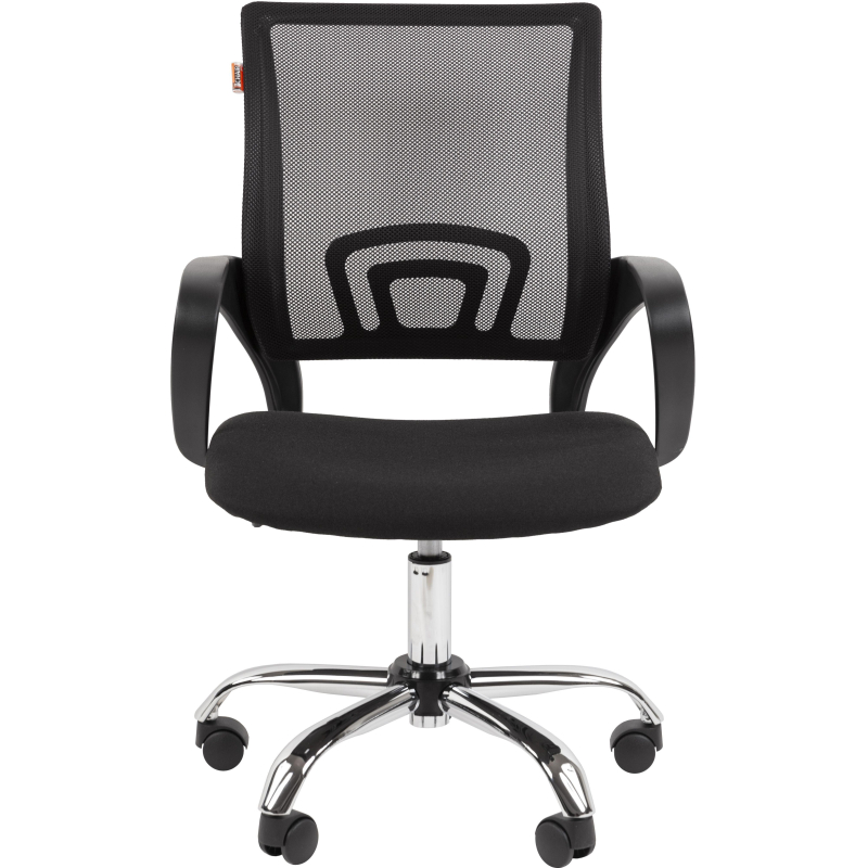 Кресло VT_EChair-304LT TC ткань черн/сетка черн, хром - фото 2