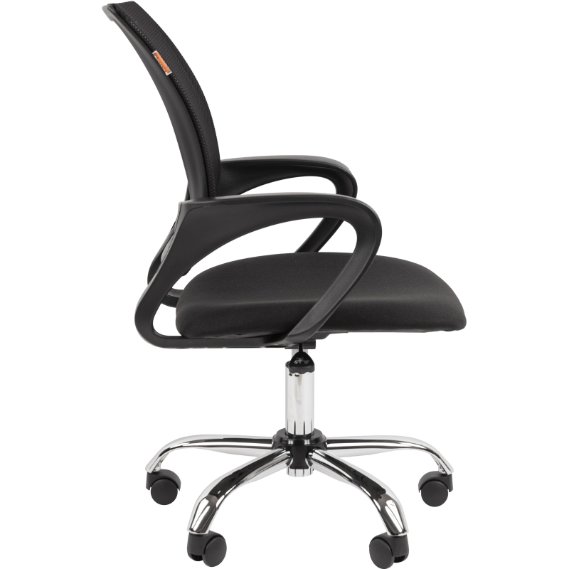 Кресло VT_EChair-304LT TC ткань черн/сетка черн, хром - фото 3