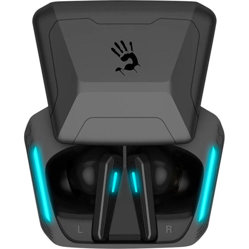 Наушники A4Tech Bloody M70, вкладыши, черн/синий bluetooth (M70 BLACK+BLUE) - фото 2