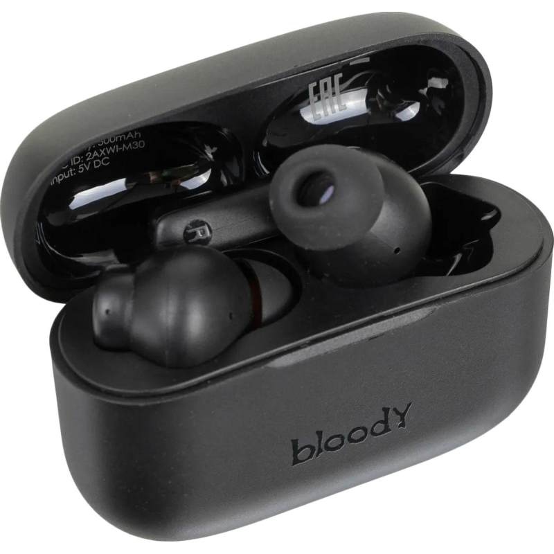 Наушники A4Tech Bloody M30, вкладыши, черный bluetooth (M30 BLACK) - фото 7