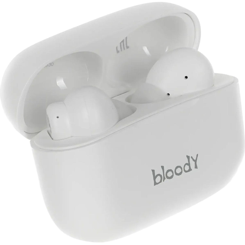 Наушники A4Tech Bloody M30, вкладыши, белый bluetooth (M30 WHITE) - фото 7