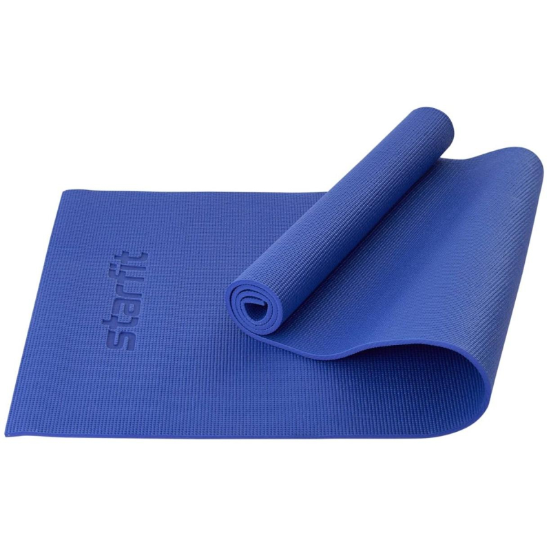 Коврик для йоги STARFIT FM-101 PVC, 0,8 см, 183x61см,темно-син, ЦБ-00001561 - фото 2