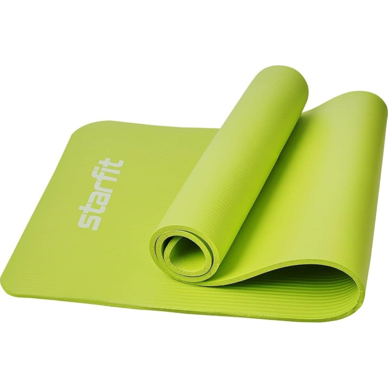 Коврик для йоги  STARFIT FM-301 NBR, 1,0 см, 183x61см,лаймовый, ЦБ-00002281 - фото 2