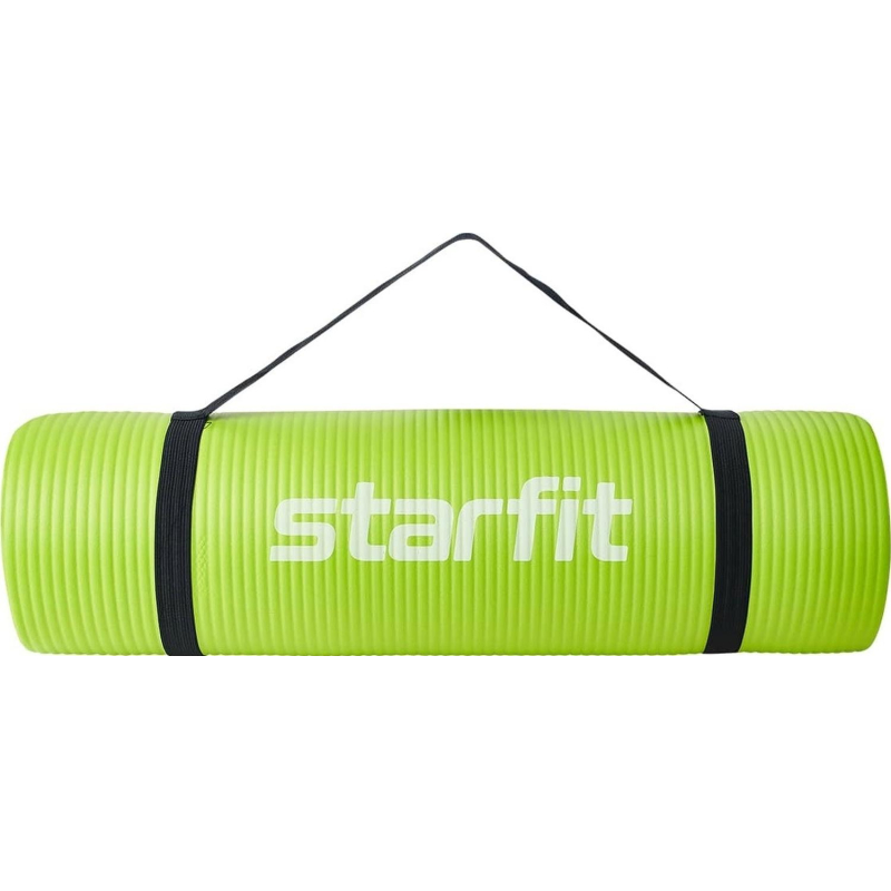 Коврик для йоги  STARFIT FM-301 NBR, 1,0 см, 183x61см,лаймовый, ЦБ-00002281 - фото 4