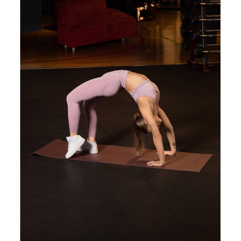 Коврик для йоги плотн STARFIT FM-103 PVC HD,0,6см,183x61,шокол,ЦБ-00001473 - фото 6