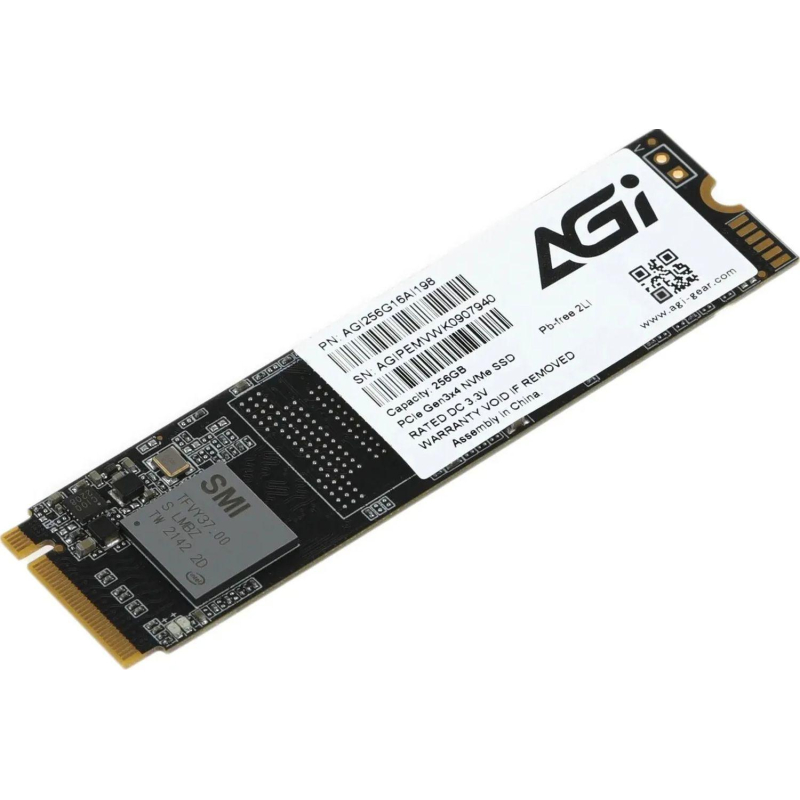 SSD Накопитель AGi PCIe 3.0 x4 256GB AI198 M.2 2280(AGI256G16AI198) - фото 1