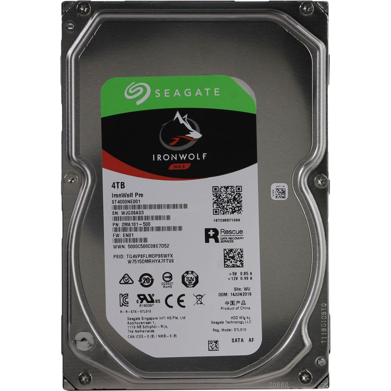 Жесткий диск Seagate Seagate Ironwolf 4TB, SATA, 7200rpm 256MB(ST4000NE001) - фото 1