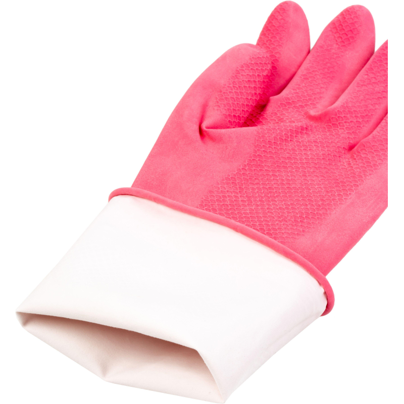 Перчатки резиновые Paclan Practi Comfort розовые 4076414 р.S - фото 8