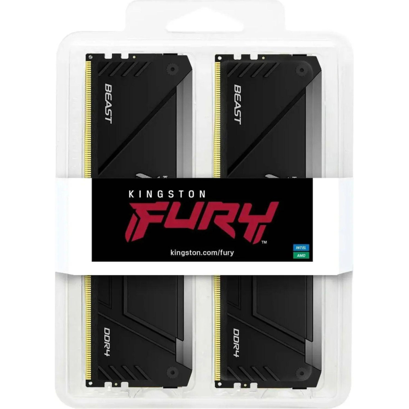 Модуль памяти Kingston DDR4 2x8GB 3600MHz PC4-28800 CL17(KF436C17BB2AK2/16) - фото 3