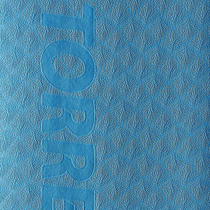 Коврик для йоги TORRES Comfort 4, YL10064, TPE 4 мм, нескольз, сине-серый - фото 4