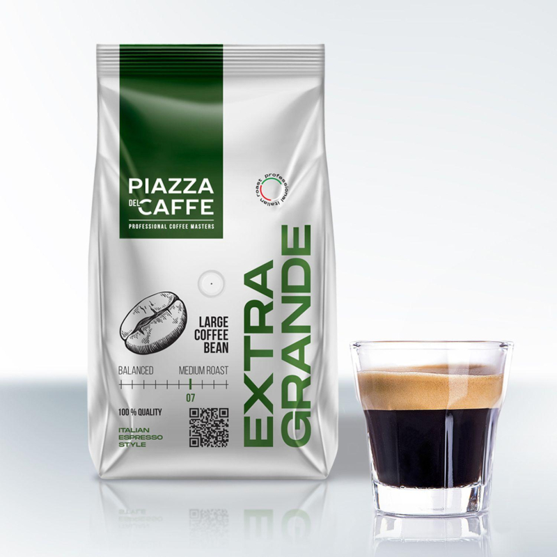 Кофе Piazza del Caffe Extra Grande в зернах 800г., 1871-06 - фото 4