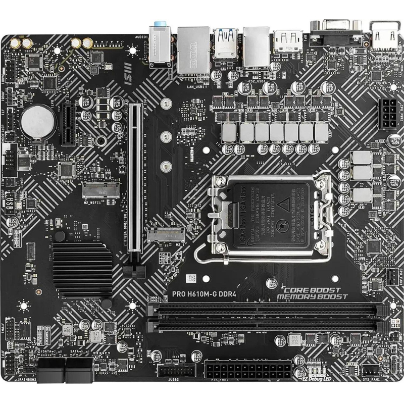 Материнская плата MSI PRO H610M-G DDR4(PRO H610M-G DDR4) - фото 1