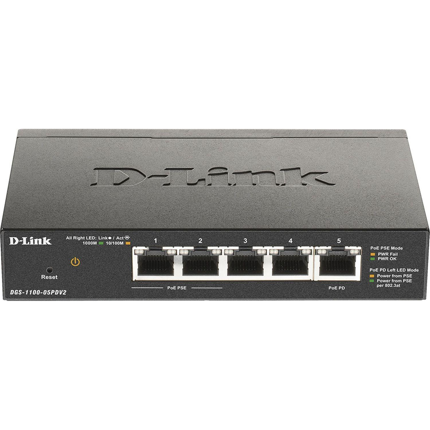 Коммутатор D-Link DGS-1100-05PDV2/A1A - фото 1