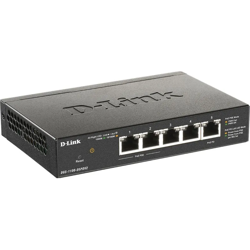 Коммутатор D-Link DGS-1100-05PDV2/A1A - фото 2