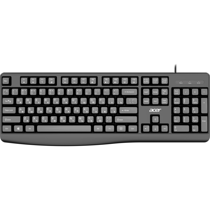 Клавиатура Acer OKW301 черный USB (ZL.KBDCC.01A) - фото 1